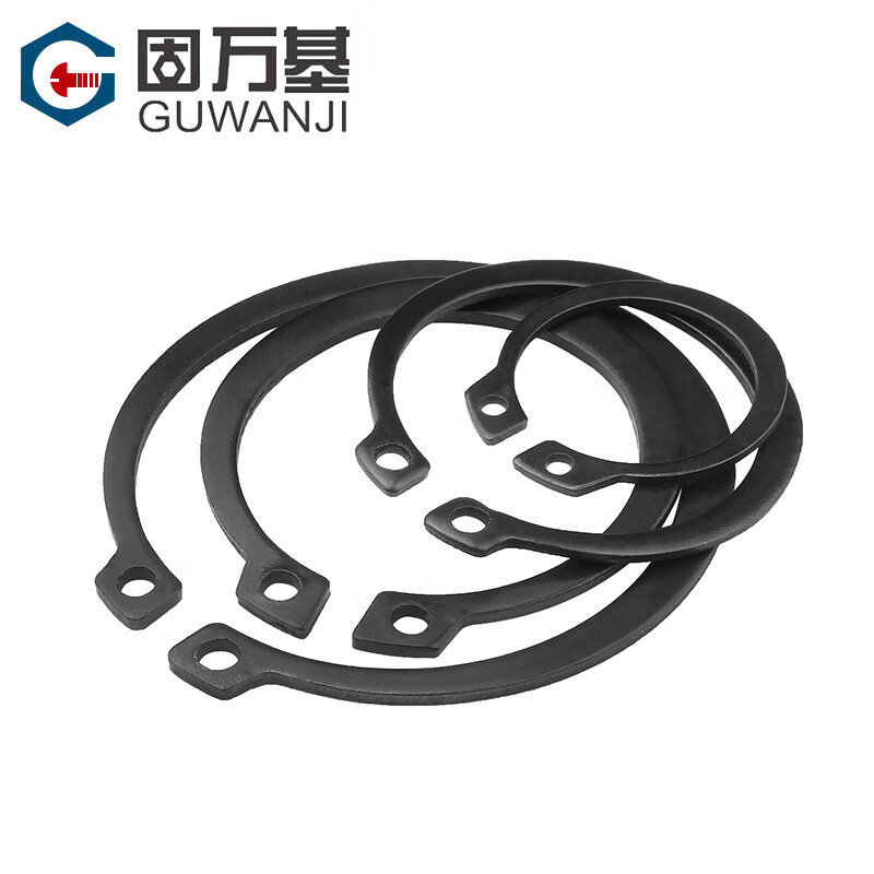 Guwan base shaft circlip spring retaining ring buckle C-type circlip shaft card external shaft circlip bearing 65MN manganese GB894 12 (200 pieces) 65 Meng