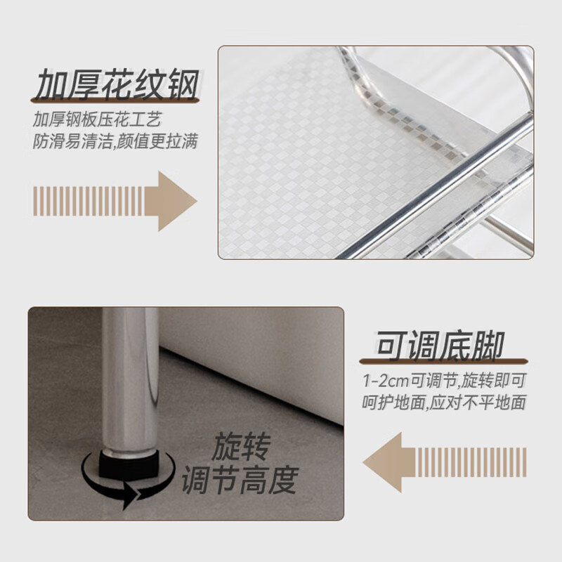 Yiman toilet storage rack stainless steel storage bathroom bathroom shelf width 55 depth 29 height 168cm