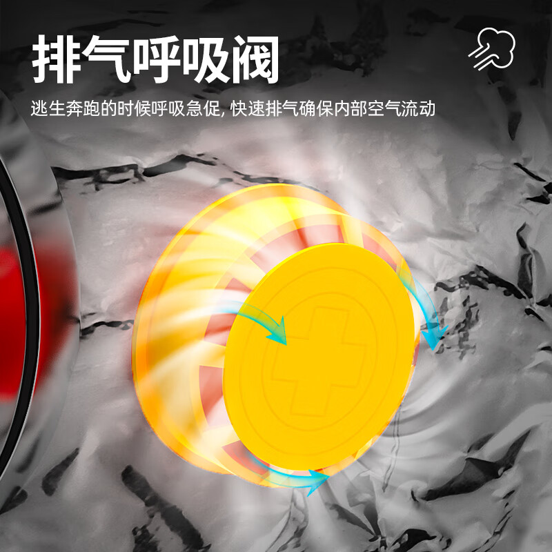 Mingguang Mengjiang Gas Mask Fire Mask Escape Smoke Mask Filter Fire Self-Rescue Respirator TZL30S Upgrade