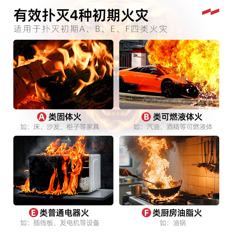 Green Fire 25 New National Standard Environmentally Friendly Commercial Water-based Fire Extinguisher 3L Fire Fighting Equipment National 3C Certification Vehicle-mounted Annual Inspection and Acceptance 3L Water-based Commercial Acceptance (25 New National Standard)