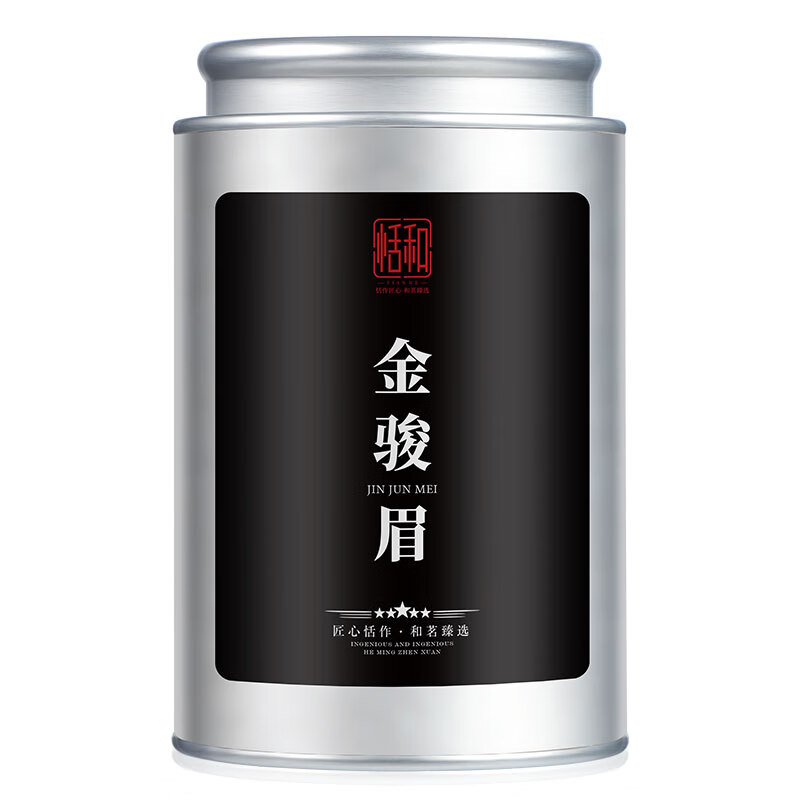 Tianhe tea black tea Jinjunmei special honey flavor yellow bud Wuyi Jinjunmei tea 100g can