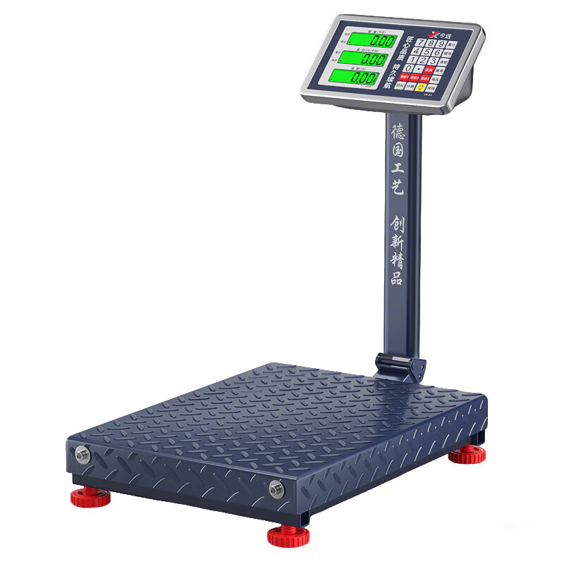 Jinxuan weighing floor-standing electronic scale commercial platform scale high-precision stall selling vegetables electronic scale cargo scale pricing large industrial counting express scale fixed weighing pan 100 kg 30x40 extra thick bracket