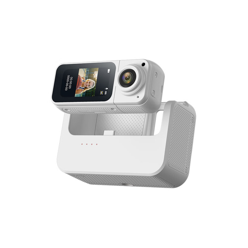 Photographer s70 chest camera 2K thumb digital camera can transmit high-definition to mobile phone, small outdoor portable mini camera video artifact sports driving recorder, white 2.7K, extended battery life, plus special charging compartment, 32G card