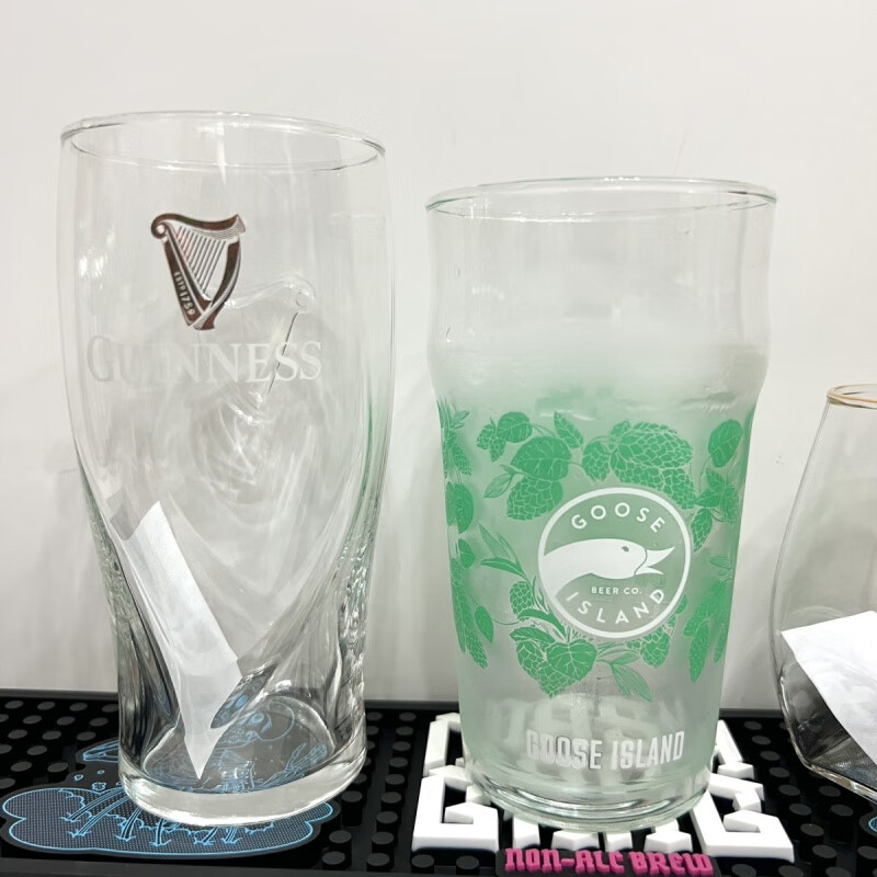 Fantasy Goose Island Craft Guinness Beer Glass Icelandic British IPA Pint Cup Budweiser Beer Glass Changes Color When Cold Goose Island Color Changing Cup 1