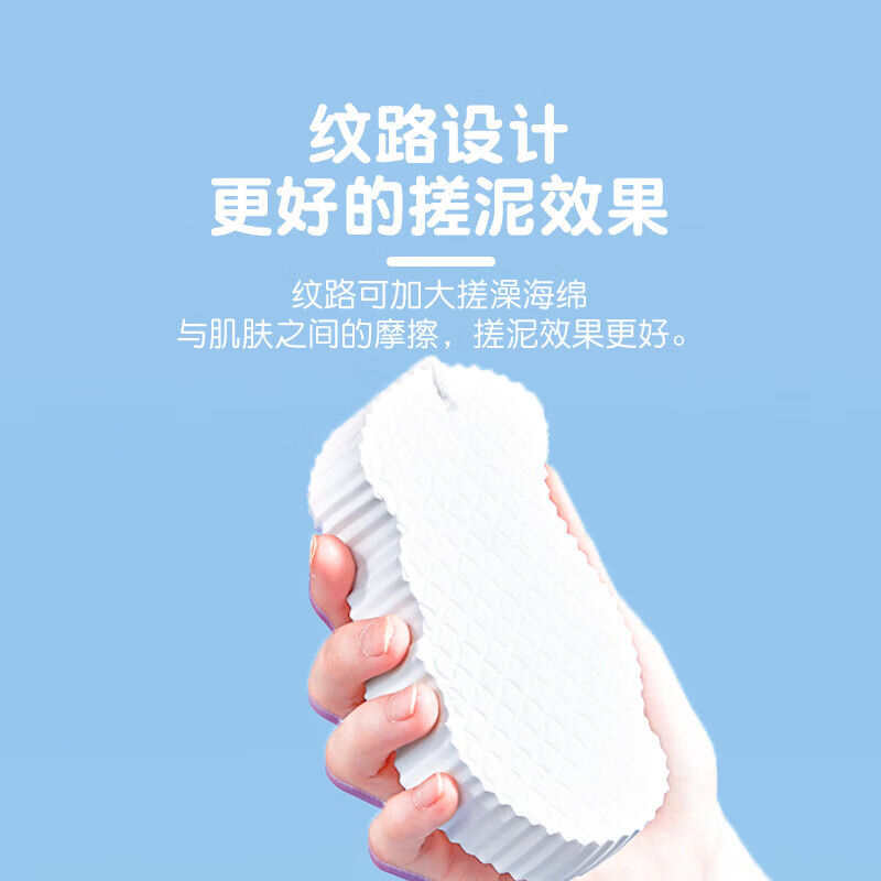 Mengting children's bath towel sponge 2 pack baby baby bath mud rub artifact rub dust under the mud bath towel blue + pink