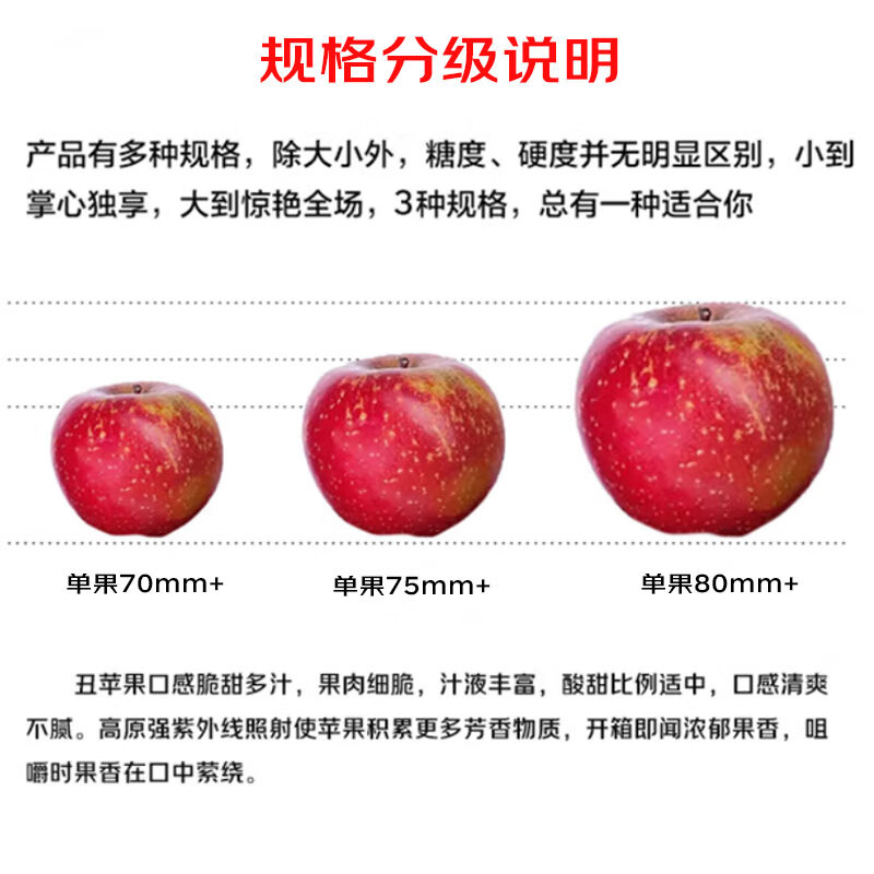 Jingmi Sichuan Daliangshan Ugly Apple 4.5kg, single fruit 80mm + fresh fruit apple, straight from the source