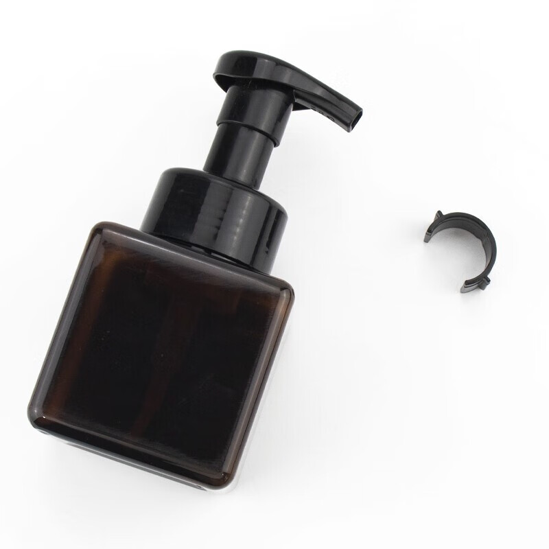 Hesdige JG-1201 push-type foaming bottle, bathroom separate bottle, bathroom push-type bubbler, 450ml transparent + 450ml brown, Beijing warehouse flash delivery