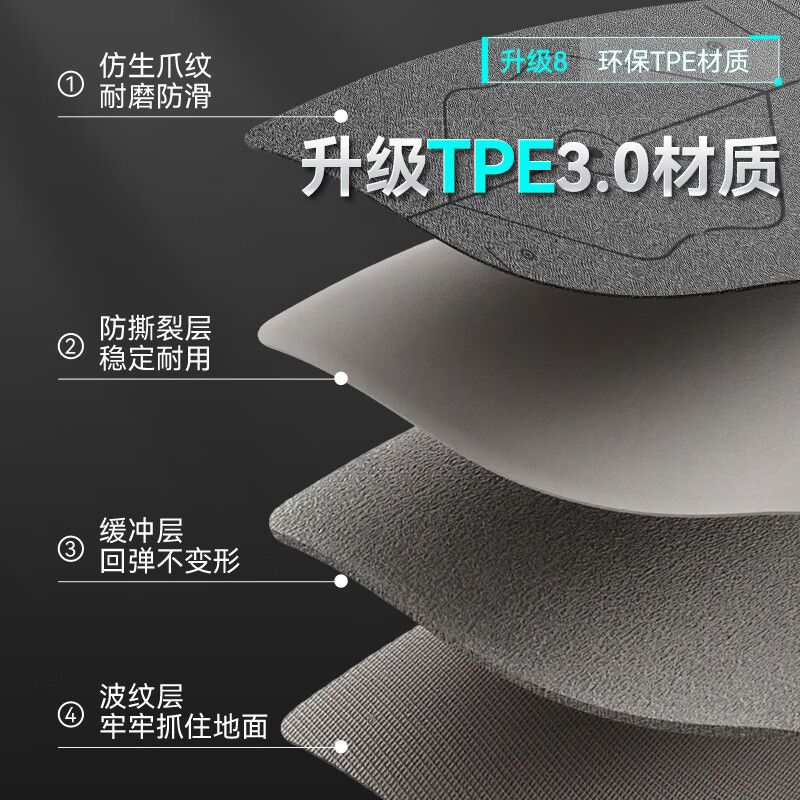 XTEP yoga mat for men's fitness women's home thickening and anti-slip professional TPE shock-absorbing aerobics soundproof training mat