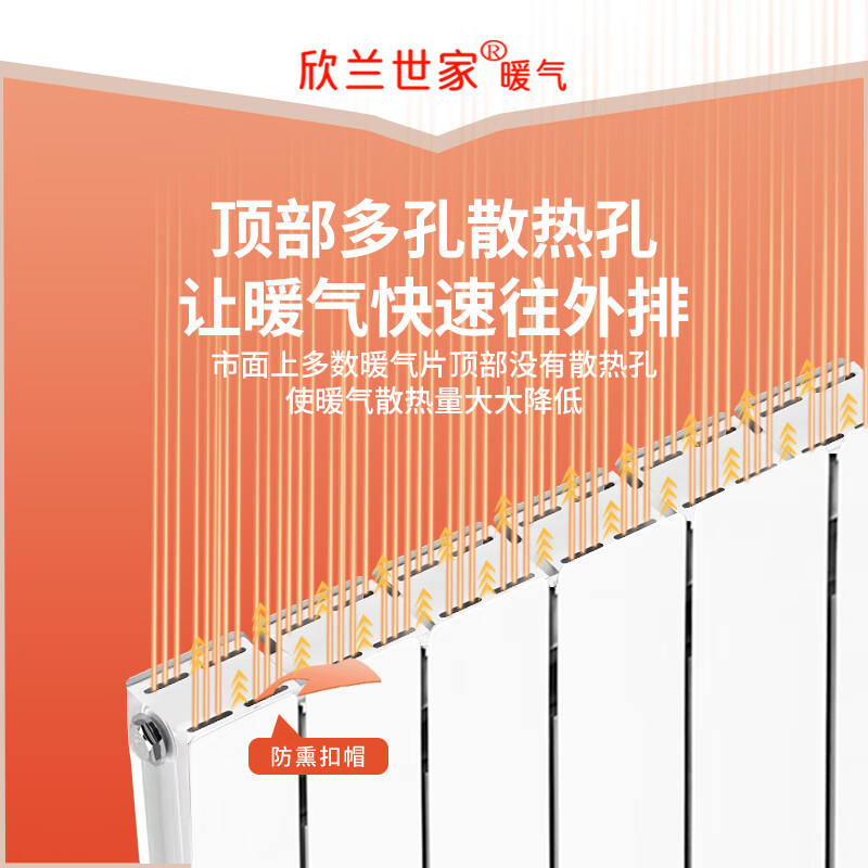 Xinlan Shijia hardcover thickened copper-aluminum composite radiator for household use Jixiang Ruyi 80*70 Hardcover thickened 80*70 (single column price, minimum order of three columns) 1800mm*1 column 1.8