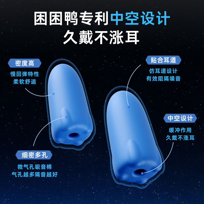 Sleepy Duck Little Rocket Earplugs for sleeping, super soundproof artifact for boys, silent dormitory, anti-noise