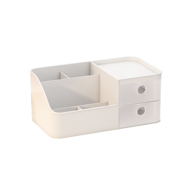 Stationery storage box large capacity desktop makeup brush storage tube cosmetics storage box rack multi-function storage box multi-function storage box white 1