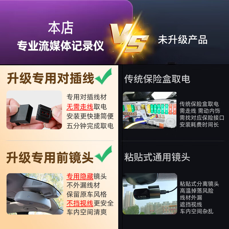 Hikvision M5 Buick GL8 streaming media rearview mirror driving recorder special car dedicated front and rear dual recording high-definition night vision