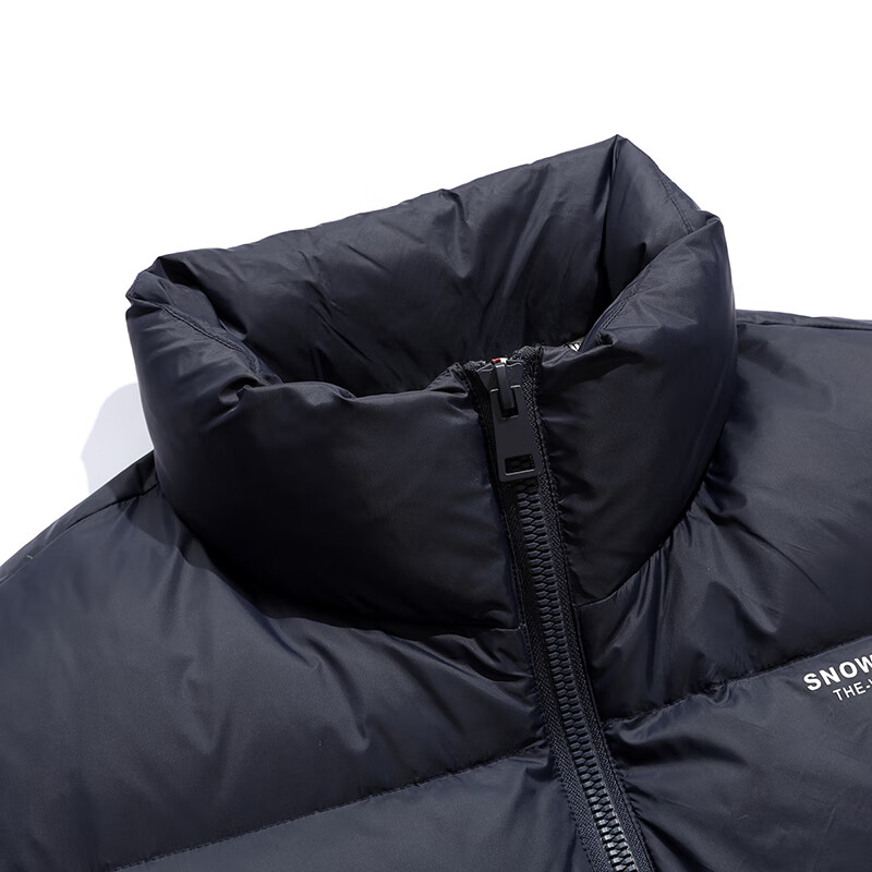 Flying in the Snow High Puff Goose Down Down Jacket Men's Short Stand Collar New Fashion Trend 90 Velvet Thickened Warm Simple Jacket