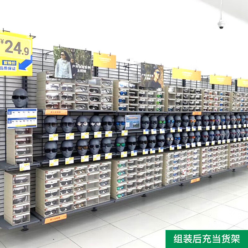 Parts box Drawer-type component box Parts storage box Screw component box Warehouse material box compartment F4# 1 blue transparent outer 290*180*110mm - Please note when placing orders for other colors