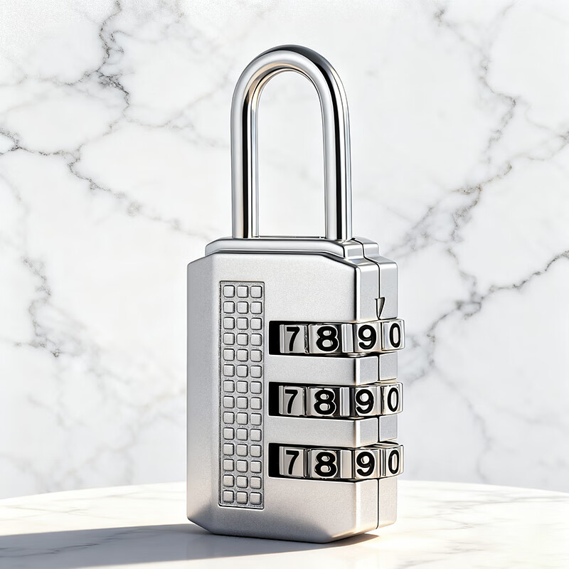AUBURN password lock padlock outdoor waterproof door lock suitcase backpack password door padlock warehouse door lock 301A silver