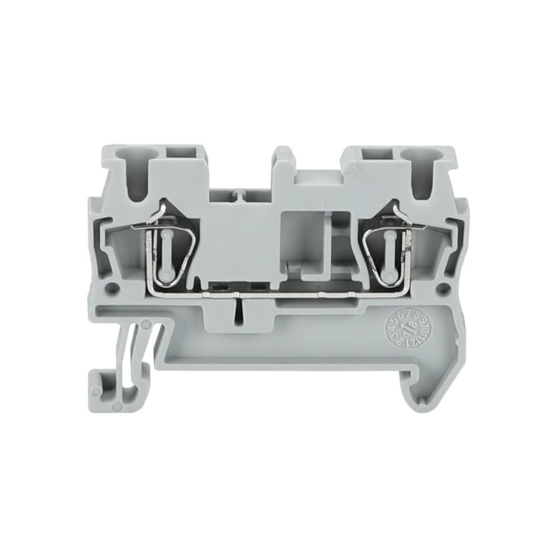 Rail-type ST2.5 terminal block 4/6/10/16 square copper guide spring-type double-layer terminal block PE ST1.5 (100 pieces/box)