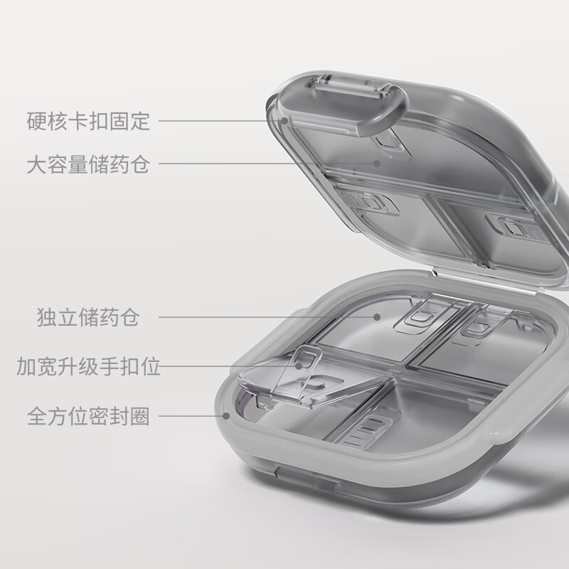 Jinlongxing pill box seven days a week medicine dispensing box portable medicine reminder large capacity portable medicine dispenser