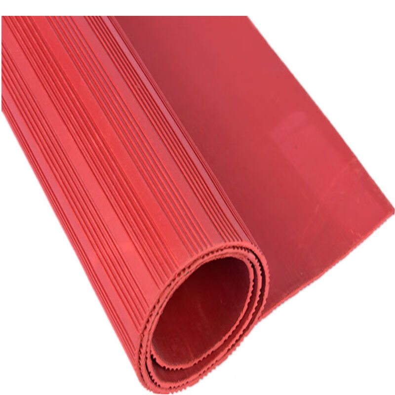 Mo Peng Insulation Blanket High Voltage Insulation Mat Power Distribution Room Insulation Board Rubber Mat 3/5/8/10mm Power Distribution Room 35kv Rubber Carpet Red Stripe 3mm Per Square