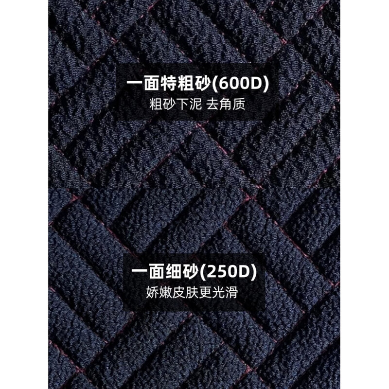 He Jiagong's back rub towel, men's special bath towel and bath towel, strong mud rub artifact, coarse sand double-sided long strip, household back rub, new type of reinforced thick and thin double-sided back rub towel (black)