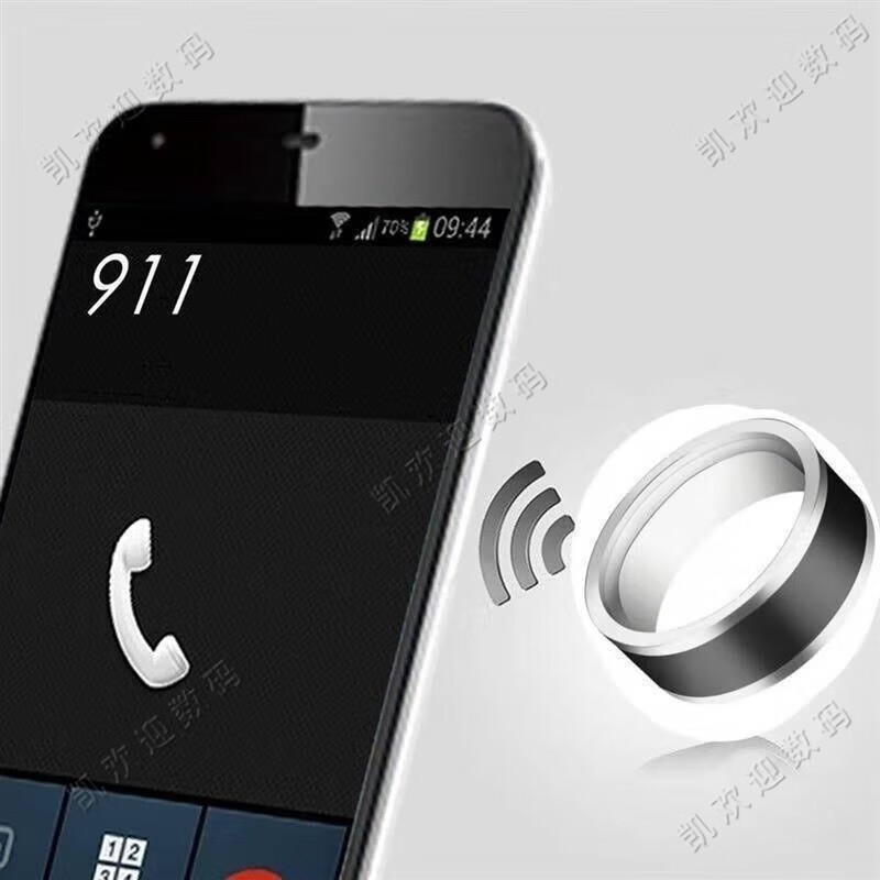 Super Jingshen smart ring, call reminder, black technology access card, multi-functional men's trendy Internet celebrity model nfc finger ring fashion NFC smart version No. 11 66mm circumference