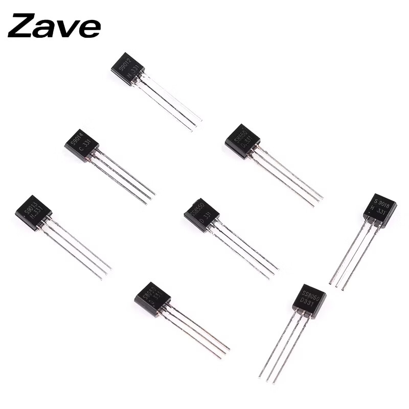 ZAVE transistors 10 types of direct plug TO-92 transistors package 20 pieces each, 200 pieces in total (1 box)