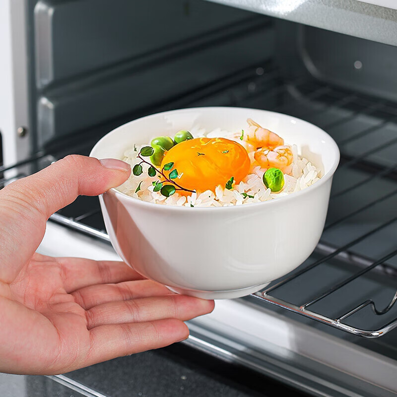 4 bowls ceramic bowls, plates, tableware, underglaze color plates, household high-looking rice bowls, ins-style dinner plates, 4 pcs of Admiralty 4.5-inch bowls