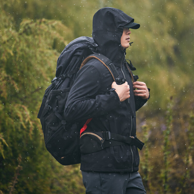 Pathfinder Seal Soft Shell Jacket Men's Windproof and Waterproof Outdoor Travel Mountaineering Jacket Men's Autumn and Winter Velvet Jacket Casual Jacket