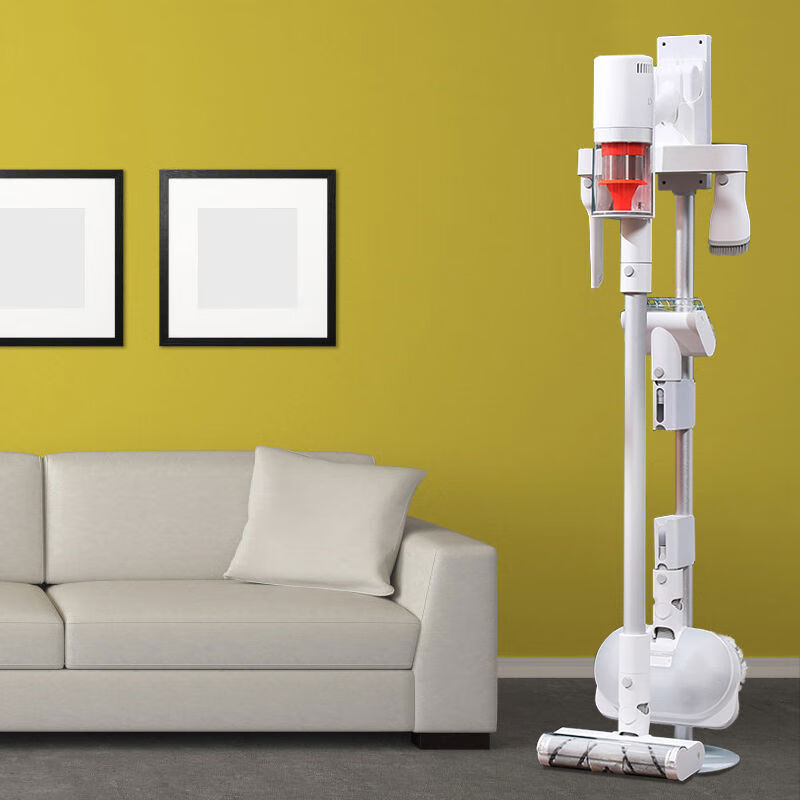 Suitable for Xiaomi Mijia vacuum cleaner hanging bracket 2ProG20liteG9G10Plus punch-free storage shelf wireless vacuum cleaner 2 hidden wire model white weighted