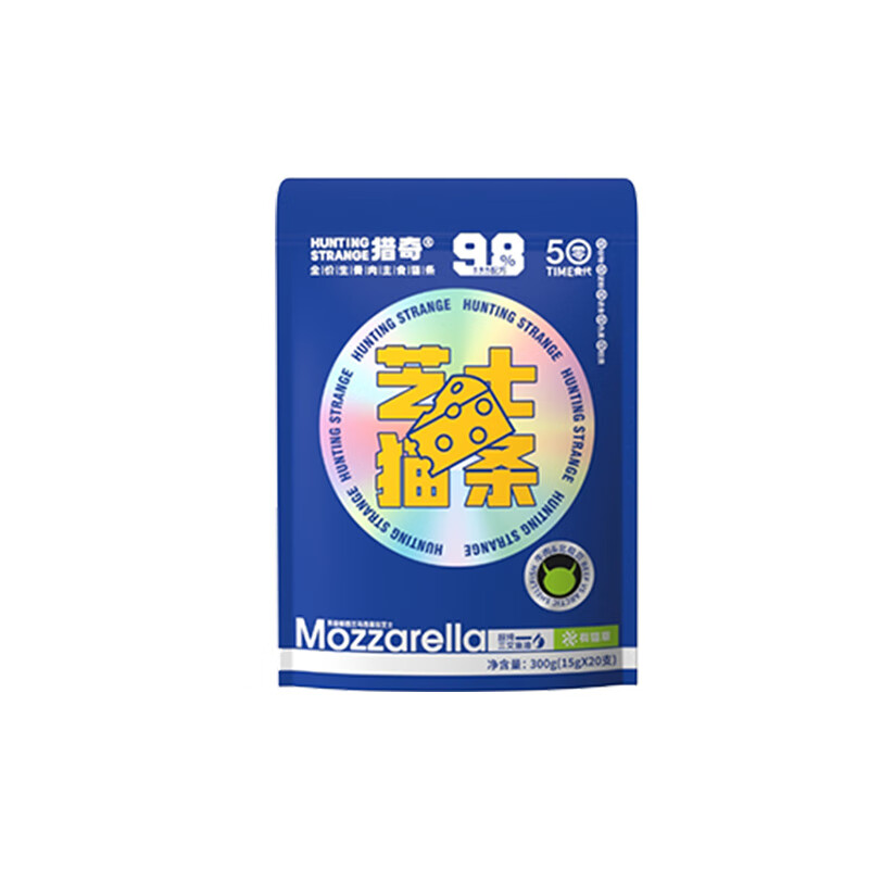 Curiosity-hunting staple food cat strips, cat staple food without food attractant, kitten, adult cat, beautiful hair, chicken, sweet shrimp flavor 15g*20 pieces