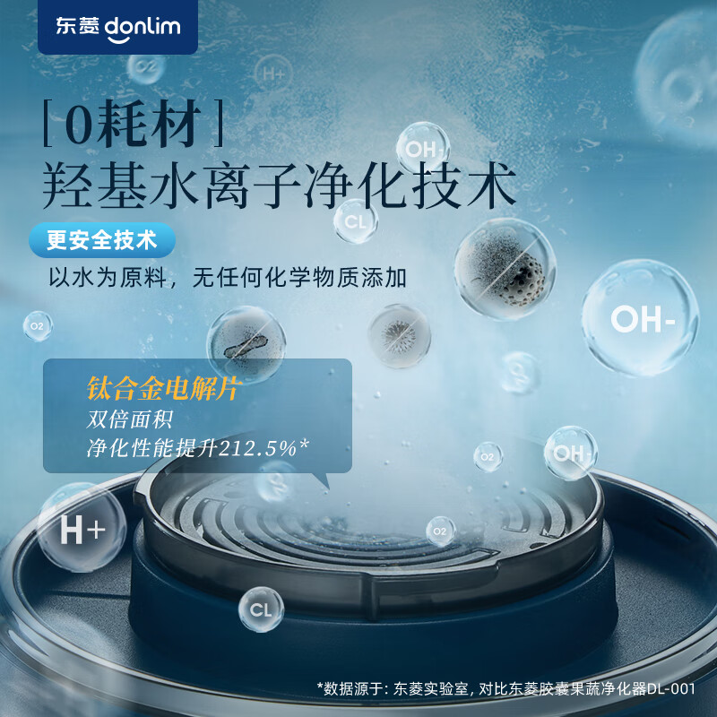 Donlim Fruit and Vegetable Washing Machine Food Purifier Vegetable Washing Machine Fruit and Vegetable Purifier Sterilizes and Removes Pesticide Residues Wireless and Portable DL-1326 Silent Blue