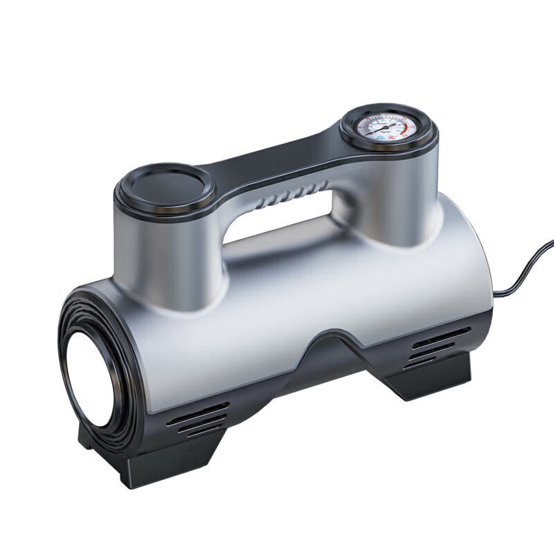 Vehicle-mounted car air pump and power all-in-one machine, the latest 2025 electric portable automatic charging and parking machine for home use, wired pointer model with light, automatic charging and stopping