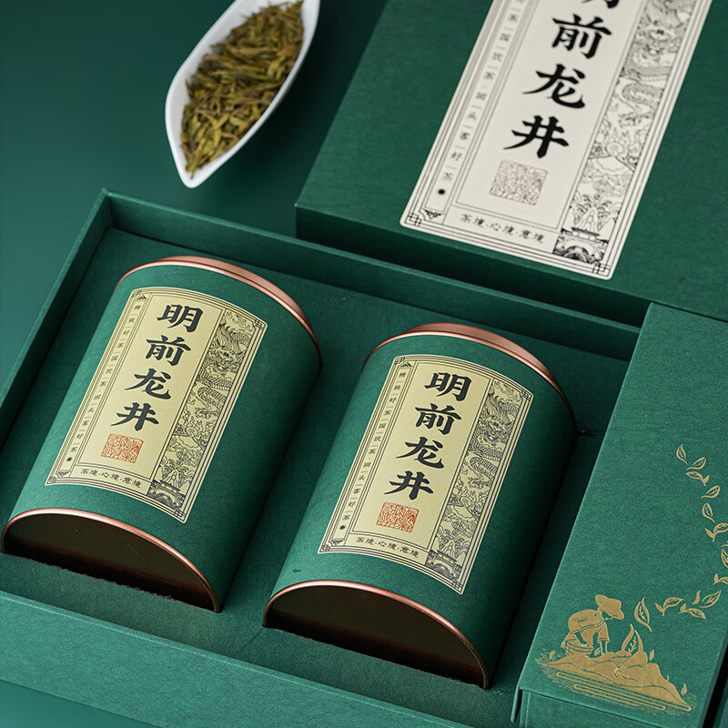 Chengxi Lake Longjing Green Tea Special Grade 250g 2025 New Tea Mingqian Tea Gift Box Spring Tea Buds High-end New Year's Gifts