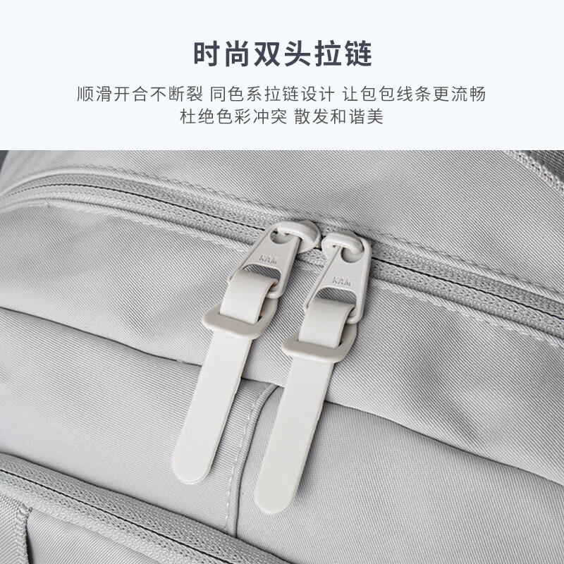COW backpack men's junior high school high school college student bag large capacity backpack lightweight commuter bag casual bag moonlight gray