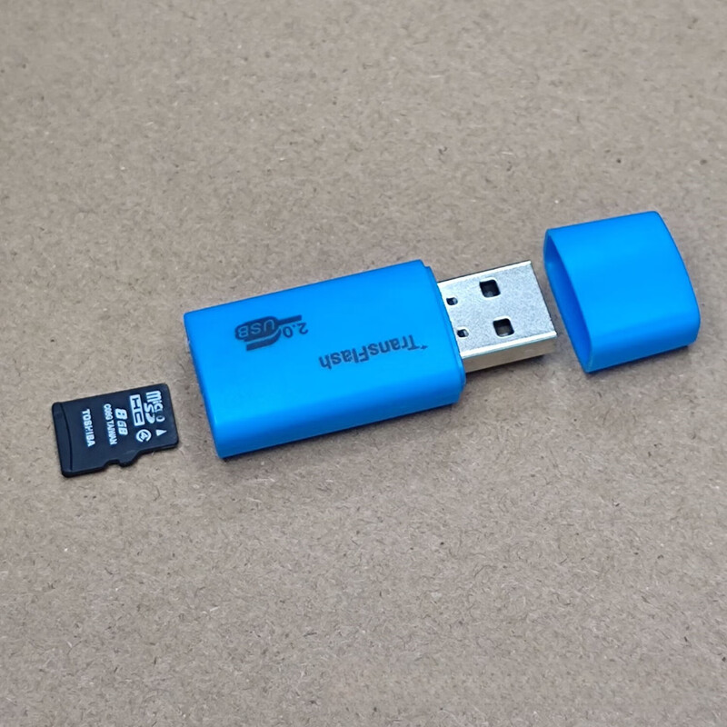 Popular recommendation: TF card/MICROSD card/mobile phone memory card converter U disk high speed 2.0 memory TF card computer car driving recorder dual-purpose card reader Puppy USB2.0 card reader 5 random colors