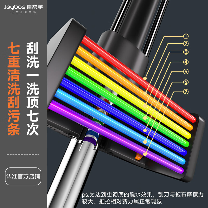 Jia Bangshou flat mop 40cm2 cloth household one mop free hand wash 2025 mopping artifact washing and mopping all-in-one mop mop