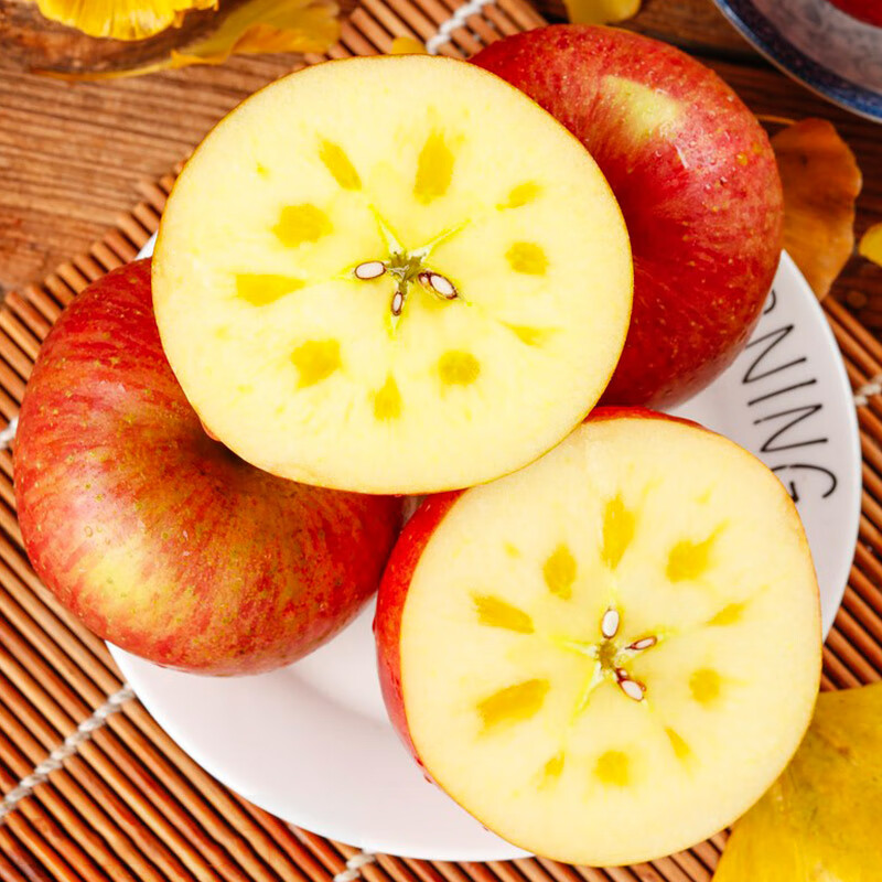 Hengxun Xinjiang Rock Candy Heart Apple Fruit Red Fuji Ugly Apple Fresh Seasonal Fruit Gift Box Selected 5kg Pack Net 4.5kg