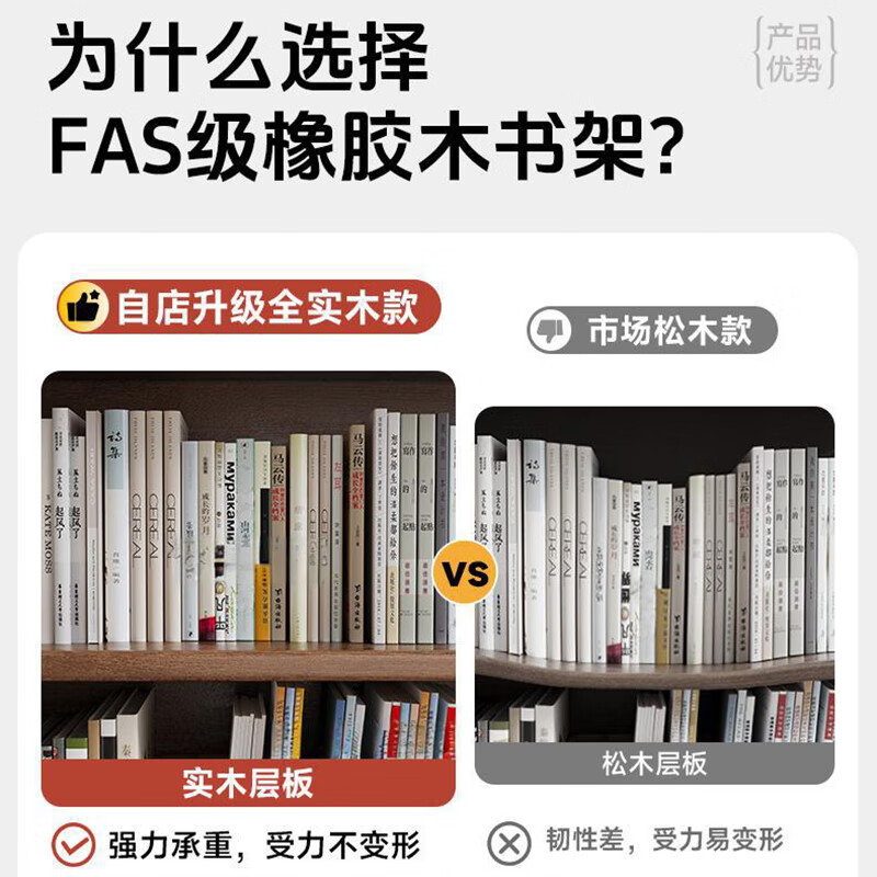 Jiayi solid wood low bookcase floor-standing bookshelf storage rack integrated wall storage cabinet primary school student storage cabinet combination cabinet