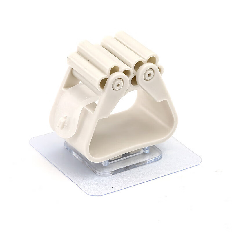 No-punch mop rack electric mop clip mop hook vacuum cleaner bracket bathroom hanger artifact powerful wall-mounted storage load-bearing hanger wall artifact 4 pack long-lasting and strong