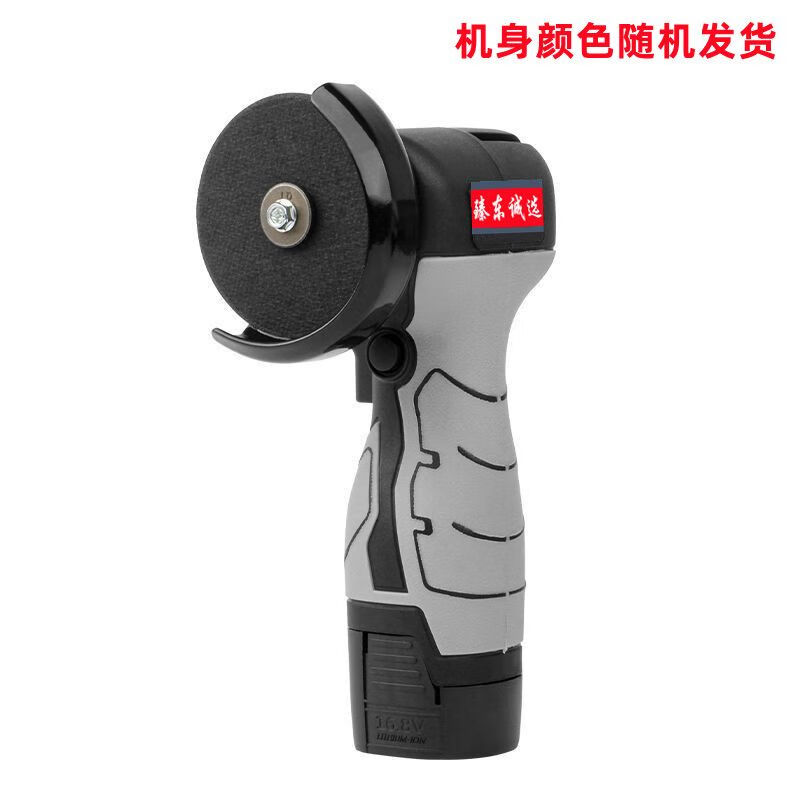 Dongcheng model mini lithium electric angle grinder household rechargeable cutting machine grinder electric hand grinder polisher Dongcheng model 21VF mini grinder standard with Yidian