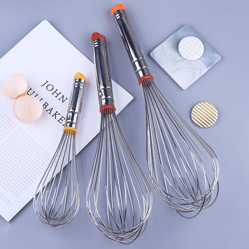 Palmerton manual egg beater household stainless steel bold encryption handheld cream mixer baking special kitchen manual egg beater 21m