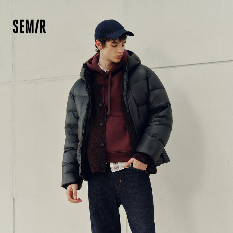Semir down jacket men's hooded bread coat three-proof jacket heating warm anti-static 2025 winter 109725113107