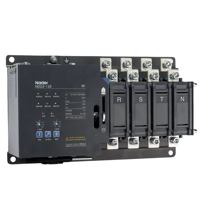 Nader Shanghai Liangxin NDQ3-125Z 250A/4 R 400A630A dual power automatic transfer switch 3P NDQ3 communication module 32A