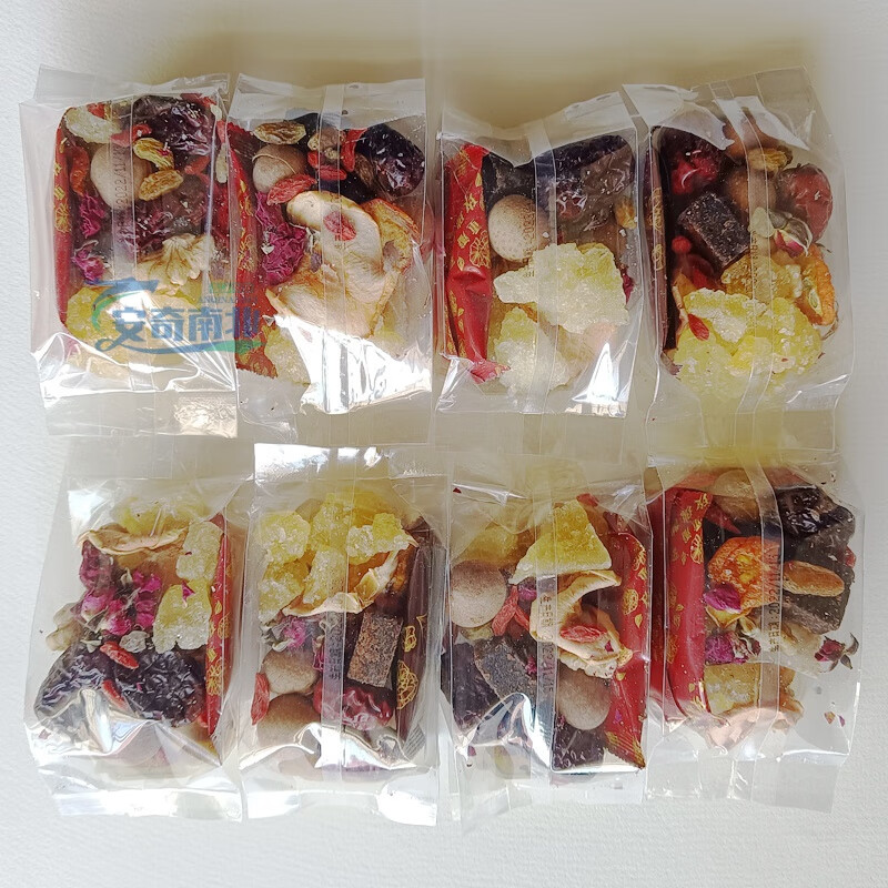 Food Huai Ningxia Babao Tea Rose Sauce Gaiwan Tea Sanbaotai Yinchuan Specialty Authentic Handmade Babao Tea Wolfberry Health Tea Authentic Traditional Old Flavor Babao Tea 1200g 75g*16 bags with rose sauce