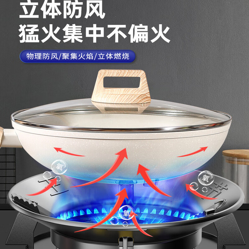 JCZS German quality fire gathering energy-saving windshield gas stove anti-slip bracket universal gas stove windshield stove shelf household energy-saving ring thickened cast steel/four-claw universal/two pack anti-slip/no odor