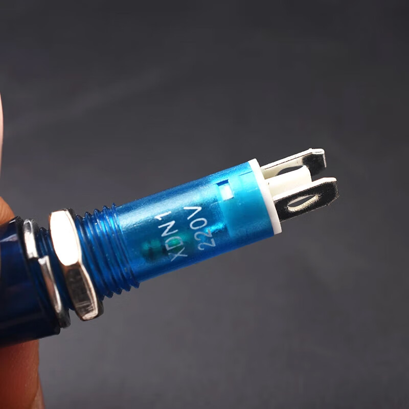 10MM corded indicator light signal light XD10-3 power light XD7-1 work indicator light MDX-11A NHC yellow 220V (5 pieces)