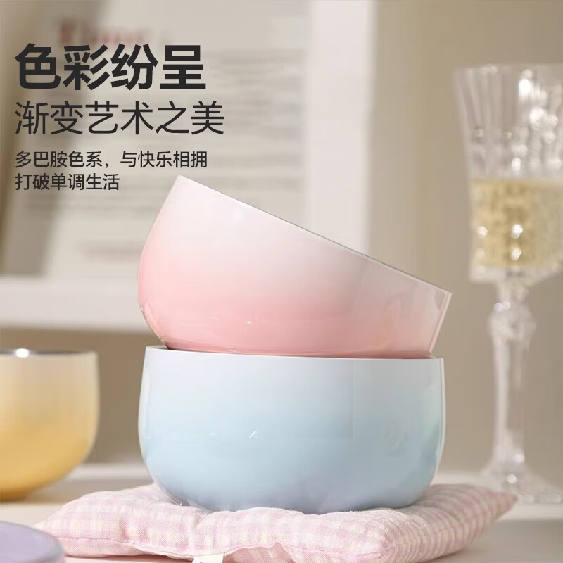 COOKSS food-grade stainless steel rice bowl, household children's adult food supplement soup bowl, double-layer insulation, anti-scalding and anti-fall bowl