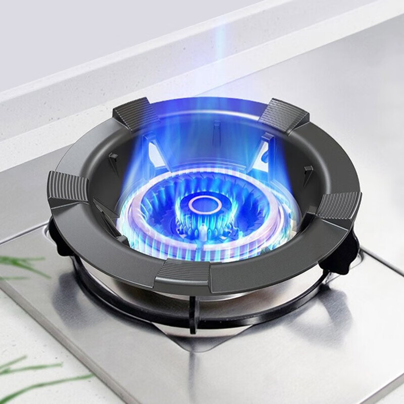 Fully suitable heavy-duty cast iron gas stove flame hood gas stove windproof energy-saving hood pot rack five-claw universal stove anti-slip bracket