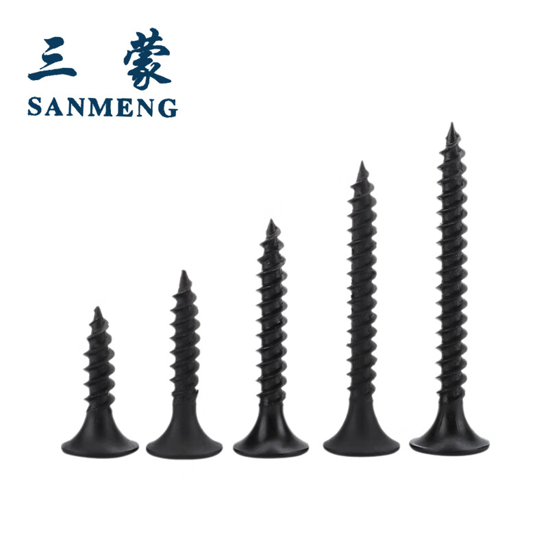 Sanmeng cross self-tapping screws dry wall screws self-tapping cross flat head self-tapping screws GB/T 14210-1993 high strength M3.5*16 (50 pieces)