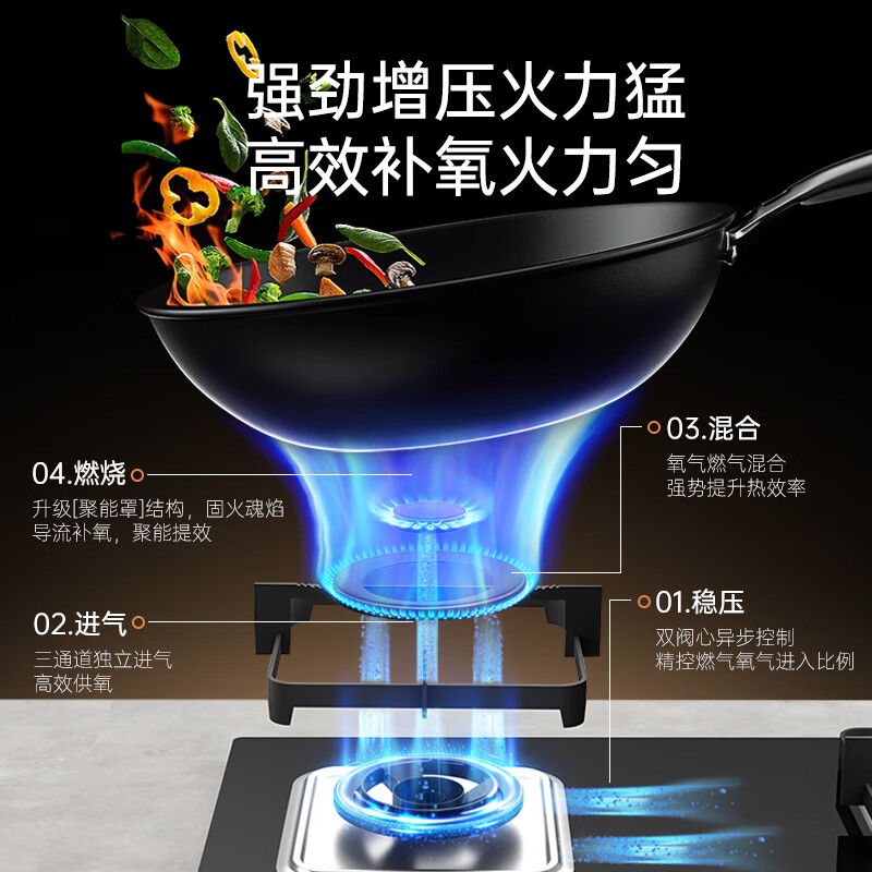 Huati dry gas stove, natural gas stove, liquefied gas stove, home desktop embedded 5.2kW strong fire base, adjustable, no expansion, easy to clean, first-class energy efficiency stove top, hot-selling model, explosion-proof glass + Yuanyang nine chambers, pure copper fire cover, natural gas door-to-door installation