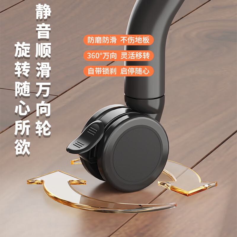 Xingkaishi TV Mobile Stand TV Stand Floor Wheel Art Cart Suitable for Xiaomi Skyworth 65/75/85-inch Mount Truffle Black 40-75 Inch Art Fashion Stand